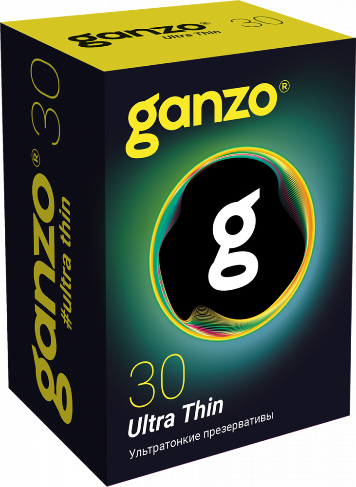 Презервативы "Ganzo Ultra Thin" супер тонкие, 30шт 